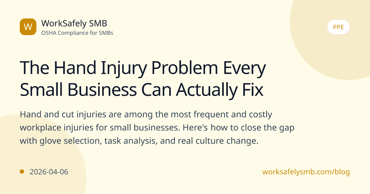 The Hand Injury Problem Every Small Business Can Actually Fix ...