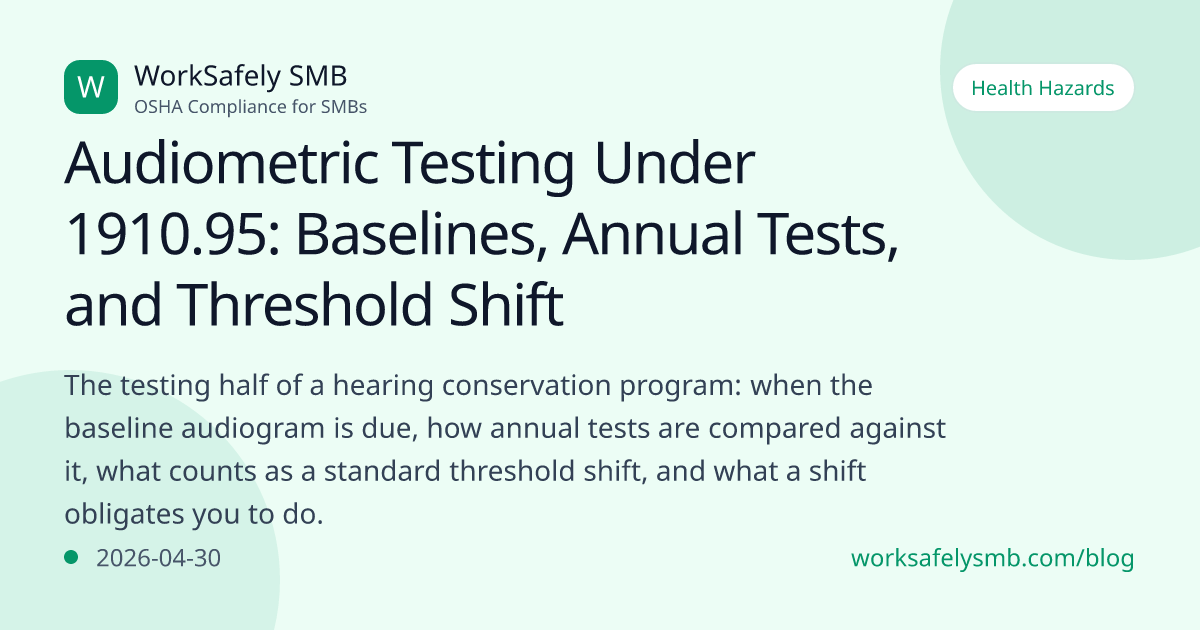 Noise in the Workplace: How to Build a Hearing Conservation Program ...